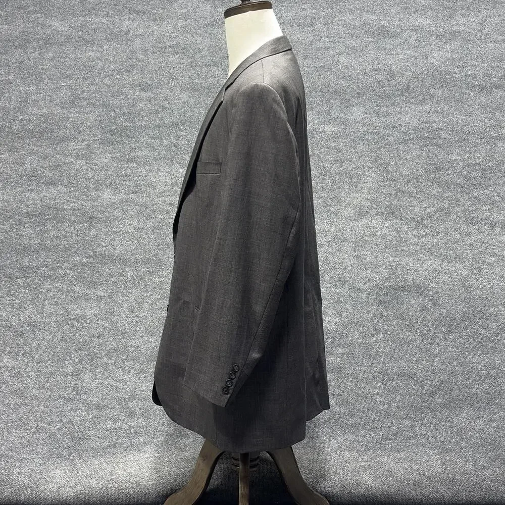 Hong Kong Grand Custom Clothes Blazer Mens 50 Gray Suit Jacket Sport Coat